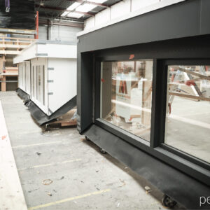 Industrial dormer production with Pedante automatic length stop system in the Netherlands