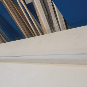 Pedante digital length stop system for precise positioning in aluminium production workshop in Italy